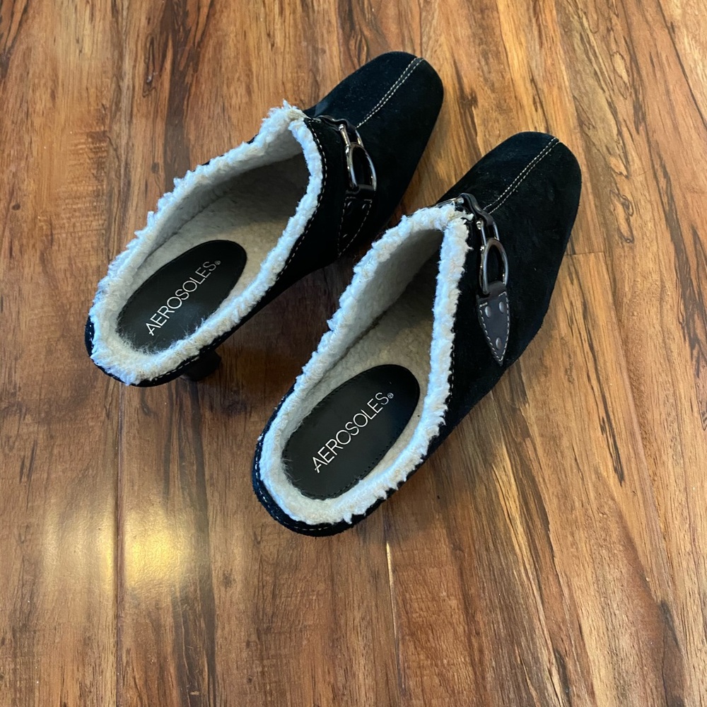 Aerosoles Mules Black Suede 8.5 M women’s